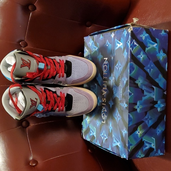 Louis Vuitton Trainer Sneaker Boot Purple 1A7R0R - Picture 6 of 10